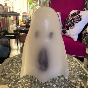 COPY - COPY - COPY - Pottery Barn Ghost Candle- 9”